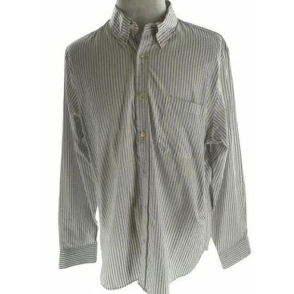Hart Schaffner Marx Striped Shirt Mens 2XL Long Sleeve Chest Pocket Button Down - Picture 1 of 7